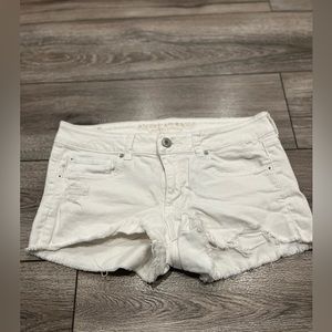 American Eagle Shortie Shorts sz 12 White